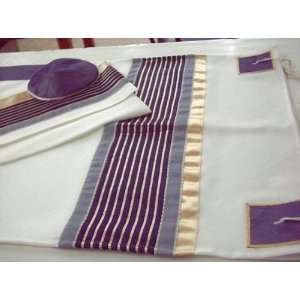  Ancient Blue and Gold striped Tallit