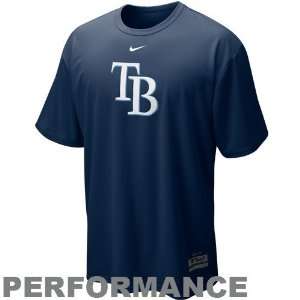  Nike Tampa Bay Rays Navy Blue NikeFIT MLB Logo Performance 