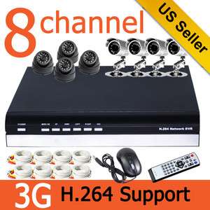   channel H.264 3G Surveillance Security CCTV DVR System Kit BB  
