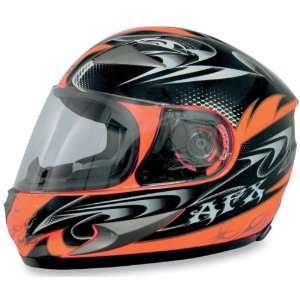   FX 90 Full Face Motorcycle Helmet W Dare Safety Orange SM Automotive