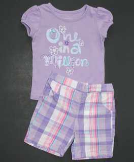 months) Adorable 100% organic cotton purple tee with One in a Millon 