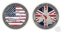RAF ROYAL AIR FORCE MILDENHALL UK CHALLENGE COIN  