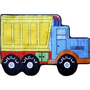  Fun Rugs FTS   132 Fun Shapes High Pile Dump Truck Kids 
