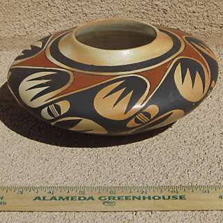 Hopi Elton Nampeyo Decorated Pottery Seed Vase  