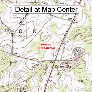  USGS Topographic Quadrangle Map   Hilliards, Pennsylvania 