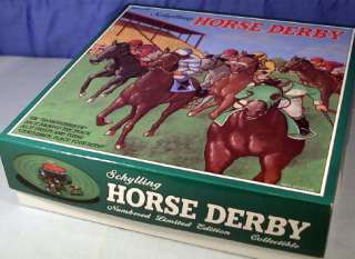 Horse Race ~ Wind Up Tin Horserace Derby Game ~ In Box  