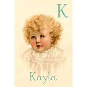  K for Kayla   Poster by Ida Waugh (12x18)