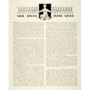   Food Rationing Irene Weed   Original Print Article