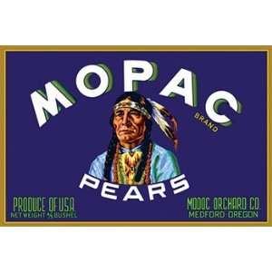  Mopac Brand Pears   Poster (18x12)