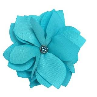  NEW Turquoise Blue Carnation Hair Flower Clip, Limited 