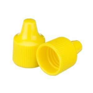 Wheaton W242518  X Yellow Polyethylene Dropping Bottle Cap for 15mm 