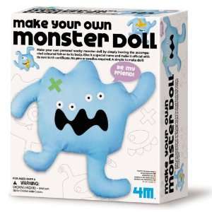  4M Make Your Own Monster Doll Toys & Games