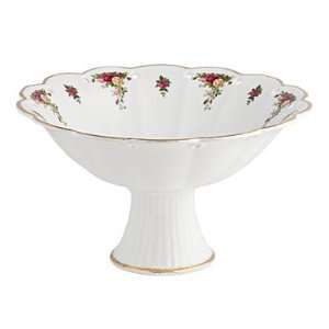  Royal Albert Old Country Roses Pierced Footed Bowl 10H 5 