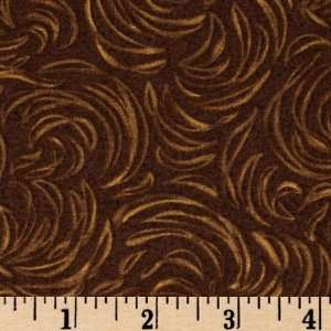 44 Wide Moda Lakeside Resort Whirlwind Swirls Walnut Brown Fabric By 