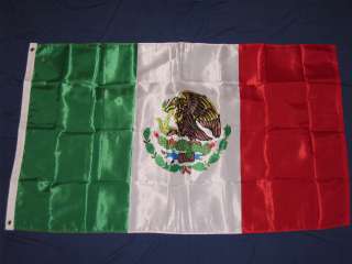 NYLON MEXICO FLAG IT IS 3X5 AND IS A QUALITY NYLON FLAG IT HAS 