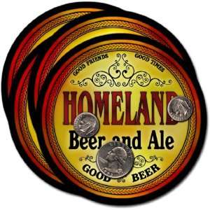  Homeland, GA Beer & Ale Coasters   4pk 