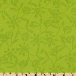  44 Wide Calypso Odyssey Flower Lime Fabric By The Yard 