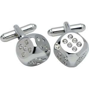  Crystal Dice Cufflinks CFL07/DC