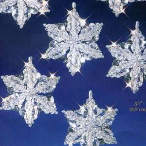  Beadery Holiday Beaded Ornament Kit Snow Crystals 3 1/2 