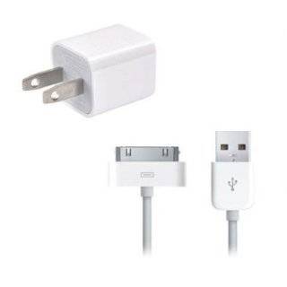 USB Power Wall Charger + Syn Data Cable for Apple