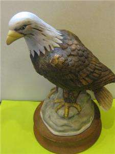 American Bald EAGLE Large 9 Bird Figurine Enesco EXC  