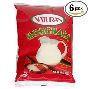 Naturas Horchata, 14 Ounce (Pack of 6) Grocery & Gourmet Food