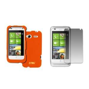 EMPIRE HTC Radar 4G Orange Rubberized Hard Case Cover 