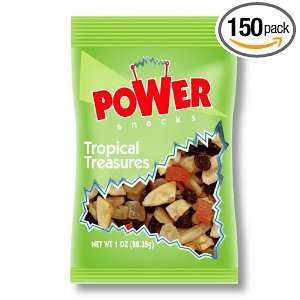  Nut Company Power Snacks, Tropical Treasures, 1 Ounce Packages (Pack 