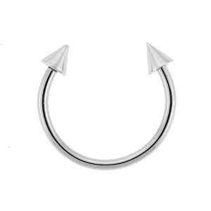 HORSESHOE WITH SPIKE Gauge 16, Ball Size 3mm, Length 8mm Sold as a 