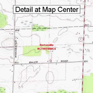 USGS Topographic Quadrangle Map   Hortonville, Wisconsin (Folded 