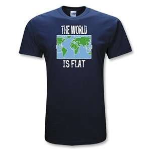  365 Inc The World is Flat Soccer T Shirt Sports 