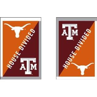 Home Décor University of Texas and Texas A&M   House Divided Flag 