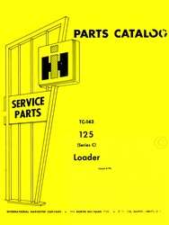International 125 Series C Loader Tractor Parts Manual  