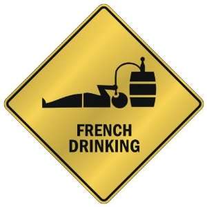    FRENCH DRINKING  CROSSING SIGN COUNTRY SAINT PIERRE AND MIQUELON