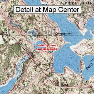   Map   Mantrap Lake, Minnesota (Folded/Waterproof)