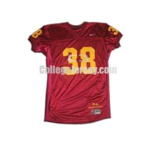  Maroon No. 38 Game Used Minnesota Football Jersey (SIZE L 