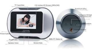 inch LCD Digital Door Peephole Viewer Camera Recorder doorbell 