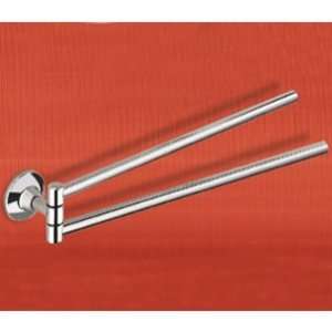   Ascot 17Wall Mounted Chrome Double Towel Bar from the Ascot Collecti