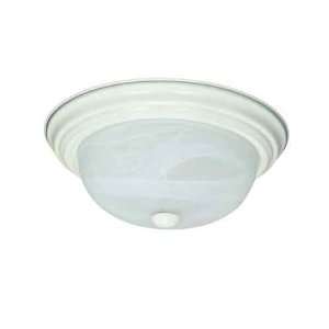   Nuvo 60/222 2 Light Textured White Close to Ceiling