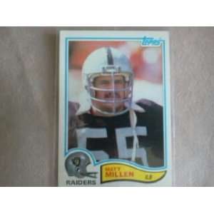  1982 Topps Matt Millen Rc #196