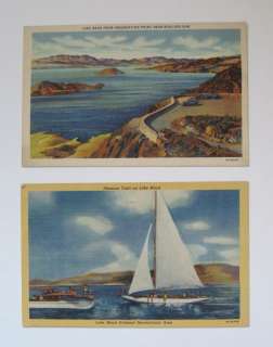 Lake Mead NV Postcards Vintage Linen Era   TWO  