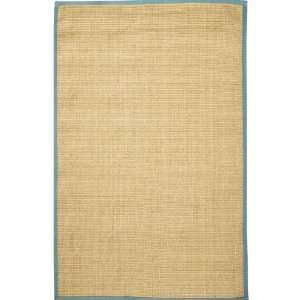 Seagrass And Jute Rug 3x14 Runner Porcelain Blue  