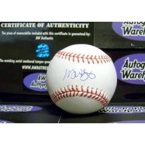 Michael Young Autographed Baseball   Autographed Baseballs  