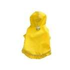 NEW Small Monkey Daze Yellow Ruffle Dog Raincoat Jacket Coat S Rain 