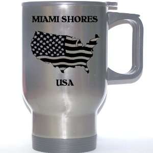  US Flag   Miami Shores, Florida (FL) Stainless Steel Mug 
