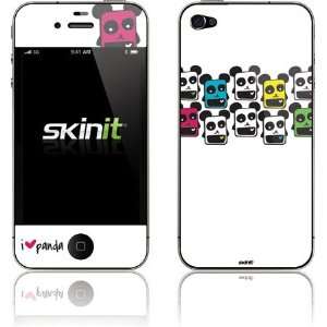  i HEART a lot of pandas with color skin for Apple iPhone 4 