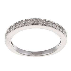    Sterling Silver 1/3 TDW Pave Diamond Band (G H, I1 I2) Jewelry