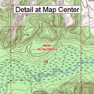  USGS Topographic Quadrangle Map   Mexia, Alabama (Folded 
