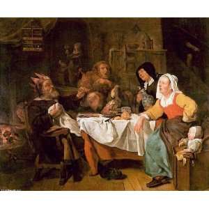   Made Oil Reproduction   Gabriel Metsu   32 x 26 inches   Twelfth Night