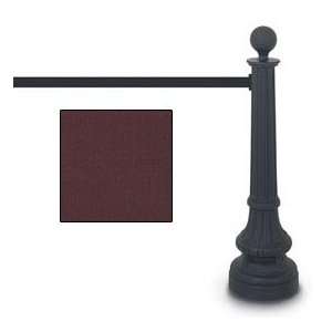  Black Formal Colonial Tape Post With 73 Burgundy Tape 